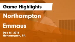 Northampton  vs Emmaus  Game Highlights - Dec 16, 2016