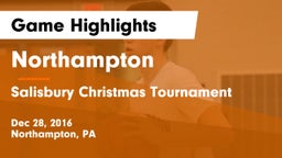 Northampton  vs Salisbury Christmas Tournament Game Highlights - Dec 28, 2016