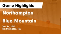 Northampton  vs Blue Mountain  Game Highlights - Jan 26, 2017