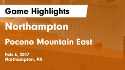Northampton  vs Pocono Mountain East  Game Highlights - Feb 6, 2017