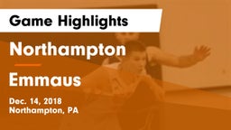 Northampton  vs Emmaus  Game Highlights - Dec. 14, 2018