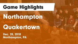 Northampton  vs Quakertown  Game Highlights - Dec. 28, 2018