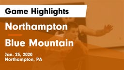 Northampton  vs Blue Mountain  Game Highlights - Jan. 25, 2020