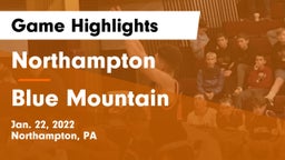 Northampton  vs Blue Mountain  Game Highlights - Jan. 22, 2022