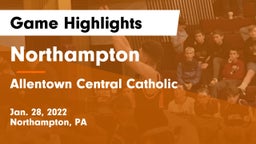 Northampton  vs Allentown Central Catholic  Game Highlights - Jan. 28, 2022