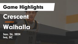 Crescent  vs Walhalla  Game Highlights - Jan. 26, 2024