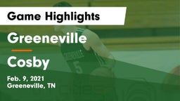 Greeneville  vs Cosby  Game Highlights - Feb. 9, 2021