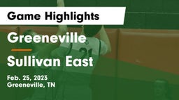 Greeneville  vs Sullivan East  Game Highlights - Feb. 25, 2023
