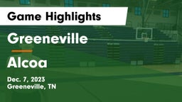 Greeneville  vs Alcoa  Game Highlights - Dec. 7, 2023