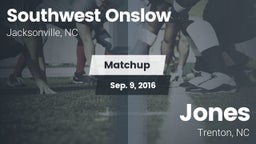 Matchup: Southwest Onslow Hig vs. Jones  2016