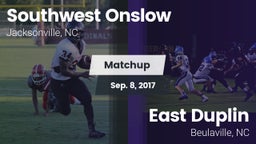 Matchup: Southwest Onslow Hig vs. East Duplin  2017