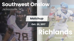 Matchup: Southwest Onslow Hig vs. Richlands  2017