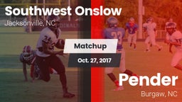 Matchup: Southwest Onslow Hig vs. Pender  2017