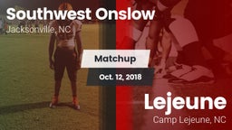 Matchup: Southwest Onslow Hig vs. Lejeune  2018