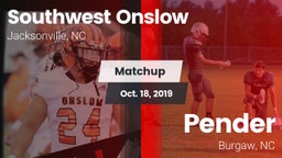 Matchup: Southwest Onslow Hig vs. Pender  2019