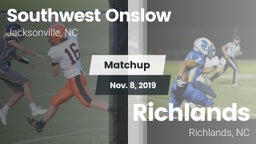 Matchup: Southwest Onslow Hig vs. Richlands  2019