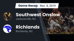 Recap: Southwest Onslow  vs. Richlands  2019