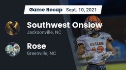 Recap: Southwest Onslow  vs. Rose  2021