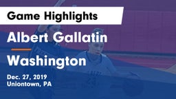 Albert Gallatin vs Washington  Game Highlights - Dec. 27, 2019