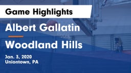 Albert Gallatin vs Woodland Hills  Game Highlights - Jan. 3, 2020