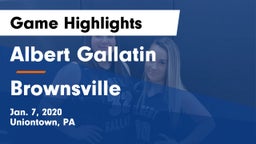 Albert Gallatin vs Brownsville  Game Highlights - Jan. 7, 2020