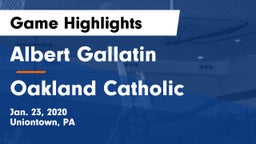 Albert Gallatin vs Oakland Catholic  Game Highlights - Jan. 23, 2020