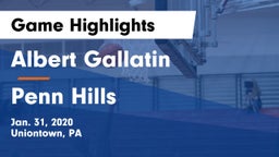 Albert Gallatin vs Penn Hills  Game Highlights - Jan. 31, 2020