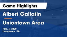 Albert Gallatin vs Uniontown Area  Game Highlights - Feb. 3, 2020