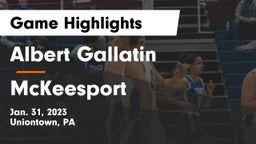 Albert Gallatin vs McKeesport  Game Highlights - Jan. 31, 2023