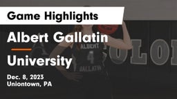 Albert Gallatin vs University  Game Highlights - Dec. 8, 2023