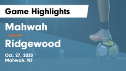 Mahwah  vs Ridgewood  Game Highlights - Oct. 27, 2020