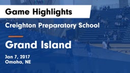 Creighton Preparatory School vs Grand Island  Game Highlights - Jan 7, 2017