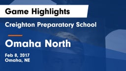 Creighton Preparatory School vs Omaha North  Game Highlights - Feb 8, 2017