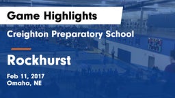 Creighton Preparatory School vs Rockhurst  Game Highlights - Feb 11, 2017