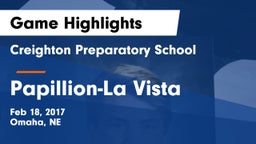Creighton Preparatory School vs Papillion-La Vista  Game Highlights - Feb 18, 2017