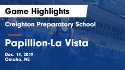 Creighton Preparatory School vs Papillion-La Vista  Game Highlights - Dec. 14, 2019