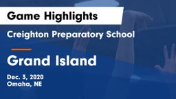 Creighton Preparatory School vs Grand Island  Game Highlights - Dec. 3, 2020
