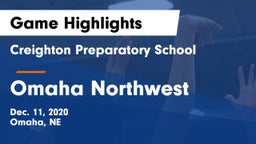 Creighton Preparatory School vs Omaha Northwest  Game Highlights - Dec. 11, 2020