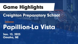 Creighton Preparatory School vs Papillion-La Vista  Game Highlights - Jan. 13, 2023