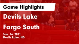 Devils Lake  vs Fargo South  Game Highlights - Jan. 16, 2021