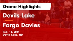 Devils Lake  vs Fargo Davies  Game Highlights - Feb. 11, 2021