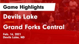Devils Lake  vs Grand Forks Central  Game Highlights - Feb. 16, 2021