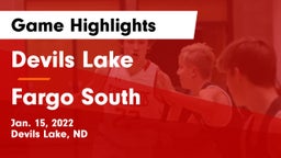 Devils Lake  vs Fargo South  Game Highlights - Jan. 15, 2022