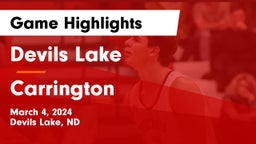 Devils Lake  vs Carrington Game Highlights - March 4, 2024