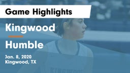 Kingwood  vs Humble  Game Highlights - Jan. 8, 2020