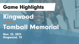 Kingwood  vs Tomball Memorial  Game Highlights - Nov. 23, 2023