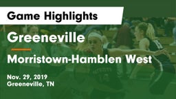 Greeneville  vs Morristown-Hamblen West  Game Highlights - Nov. 29, 2019