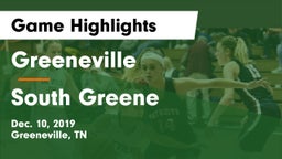Greeneville  vs South Greene  Game Highlights - Dec. 10, 2019