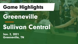 Greeneville  vs Sullivan Central  Game Highlights - Jan. 2, 2021