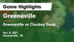 Greeneville  vs Greeneville vs Chuckey Doak Game Highlights - Jan. 8, 2021